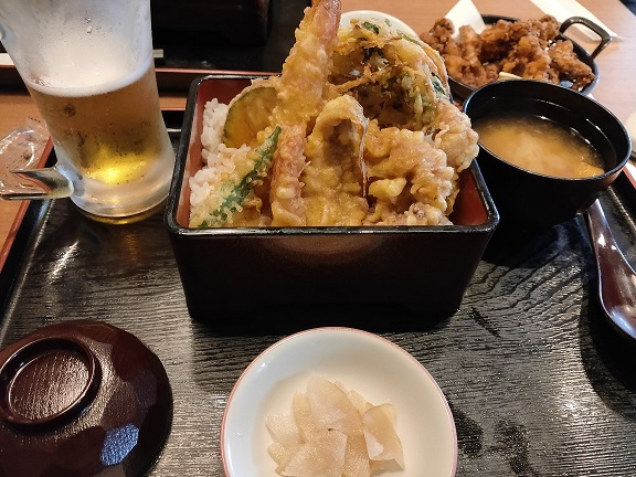 夢庵の天ぷら丼の写真