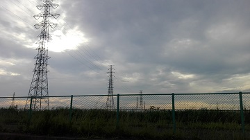 車から撮った写真。茨城、千葉を走っている写真