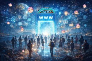 chatGPTに作ってもらった「開かれたインターネット」の画像